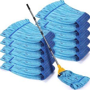 Lallisa 10-Pack Microfiber Mop Heads for Cleaning