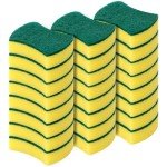 Eco-Friendly Non-Scratch Kitchen Cleaning Sponges - 24 Pack