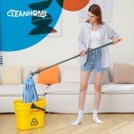 Collapsible Mop Bucket with Wheels and Wringer