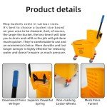 BERPET 35-Quart Mop Bucket with Side Press Wringer