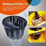 Collapsible Mop Bucket with Wheels and Wringer
