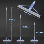 KOLLIEE 61" Rubber Floor Squeegee with Adjustable Head