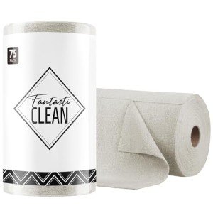 Microfiber Cleaning Cloth Roll - 75 Pack