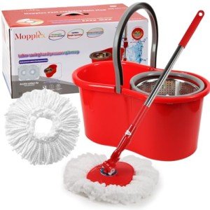 360° Spin Mop and Bucket System with Wringer