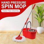360° Spin Mop and Bucket System with Wringer