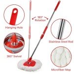 360° Spin Mop and Bucket System with Wringer