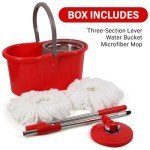 360° Spin Mop and Bucket System with Wringer