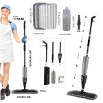 360° Microfiber Spray Mop Set for All Floors