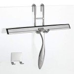 Simtive 12-Inch Shower Squeegee with Hooks
