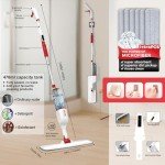 360° Microfiber Spray Mop with 6 Replacement Heads