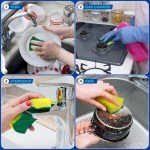 Eco-Friendly Non-Scratch Kitchen Cleaning Sponges - 24 Pack