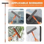 2-in-1 Squeegee Window Cleaner with Long Handle