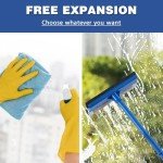 15.9" 2-in-1 Window Squeegee with Long Handle