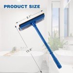 15.9" 2-in-1 Window Squeegee with Long Handle