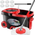 FunClean Spin Mop & Bucket Set with Refills