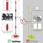 FunClean Spin Mop & Bucket Set with Refills