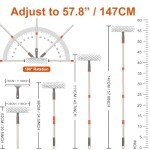 Professional Long Squeegee with Microfiber Pads
