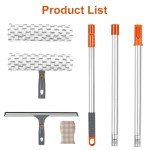 Professional Long Squeegee with Microfiber Pads