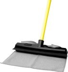 Pet Hair Rubber Broom with Carpet Rake and Squeegee