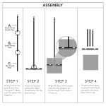 Pet Hair Rubber Broom with Carpet Rake and Squeegee