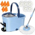 Mastertop Spin Mop and Bucket Cleaning Set