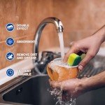 Eco-Friendly Non-Scratch Kitchen Cleaning Sponges - 24 Pack