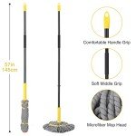 Heavy-Duty Self Wringing Twist Mop with Long Handle