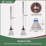 Eyliden Heavy Duty Wet Mop with Telescopic Handle