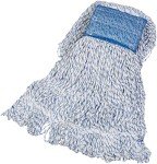 Commercial Loop-End Rayon Mop Heads, 6-Pack