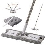 360° Microfiber Wet Mop with 4 Reusable Pads