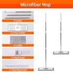 360° Microfiber Wet Mop with 4 Reusable Pads