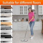360° Microfiber Wet Mop with 4 Reusable Pads