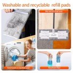 360° Microfiber Wet Mop with 4 Reusable Pads