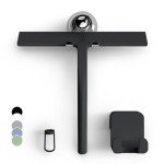 GÜTEWERK 9-Inch Black Shower Glass Squeegee