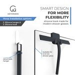 GÜTEWERK 9-Inch Black Shower Glass Squeegee