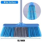 YONILL 53" Long Handle Indoor Outdoor Broom