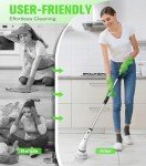 ShuxT Cordless Electric Spin Scrubber with 9 Heads