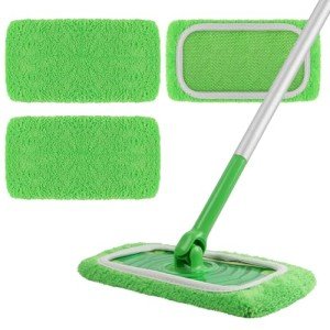 Reusable Coral Fleece Mop Pads for Swiffer, 3 Pack