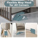 Aifacay Floor Mop and Bucket Set with Microfiber Pads