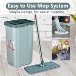 Aifacay Floor Mop and Bucket Set with Microfiber Pads