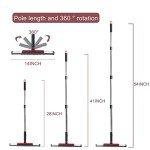 CHANHOO 54-Inch Floor Squeegee with Grout Brush