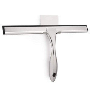HIWARE Stainless Steel 10" Multi-Surface Shower Squeegee