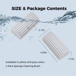Jeymei 4-Pack Damp Duster Sponge Set