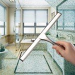 HIWARE Stainless Steel 10" Multi-Surface Shower Squeegee