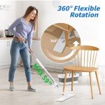 Oshang Flat Mop with Collapsible Bucket and Pads