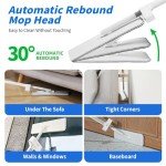 Oshang Flat Mop with Collapsible Bucket and Pads