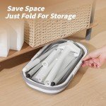 Oshang Flat Mop with Collapsible Bucket and Pads