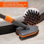 CLEANHOME Extendable Tile Tub Scrubber Brush