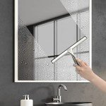 HIWARE Stainless Steel 10" Multi-Surface Shower Squeegee