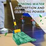 Hushee 6-Pack Heavy Duty Microfiber Mop Heads